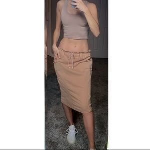 Vintage cargo skirt - beige